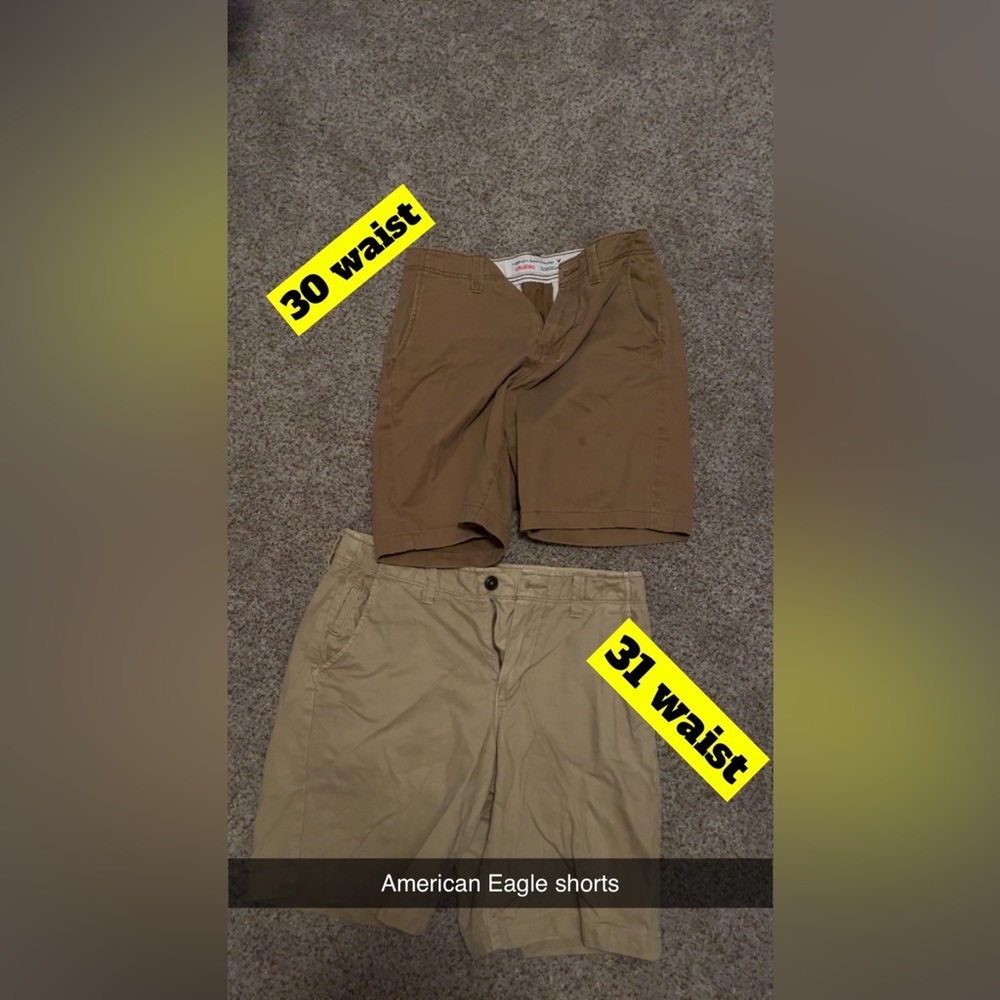American Eagle Chaki Shorts x2 / Waist Size 30 x1 / Waist Size 31x1